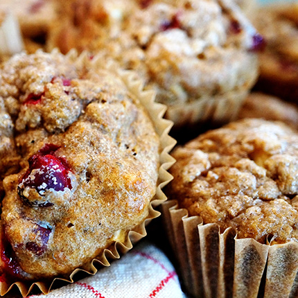 Gluten Free Cranberry Nut Muffins