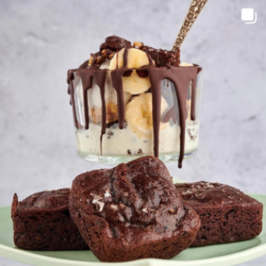 instagram image of brownies made with arrowhead mills products
