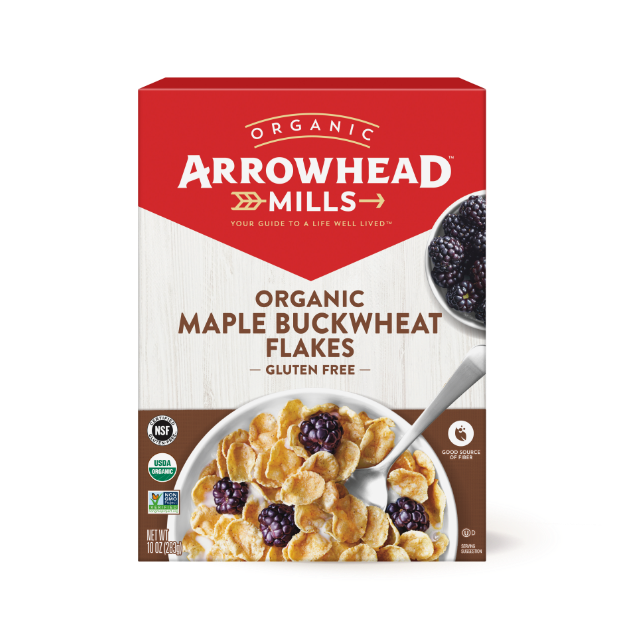 Arrowhead Mills Organic Gluten Free Maple Buckwheat Flakes