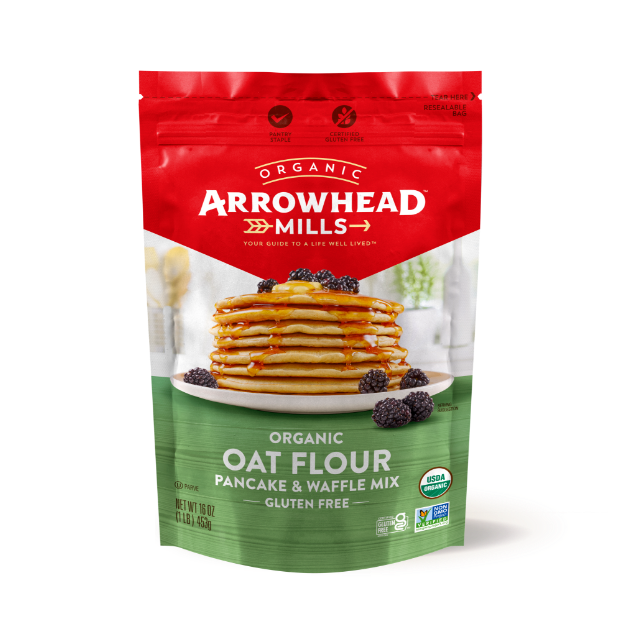 Arrowhead Mills Organic Gluten Free Oat Flour Pancake & Waffle Mix